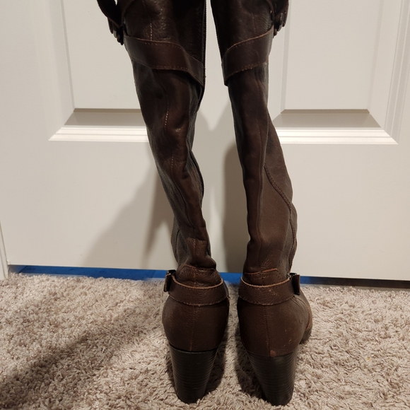 Born Dark Brown Heeled Boots - Picture 2 of 3